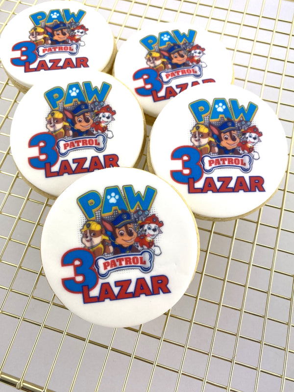 Paw Patrol Custom Birthday Cookies