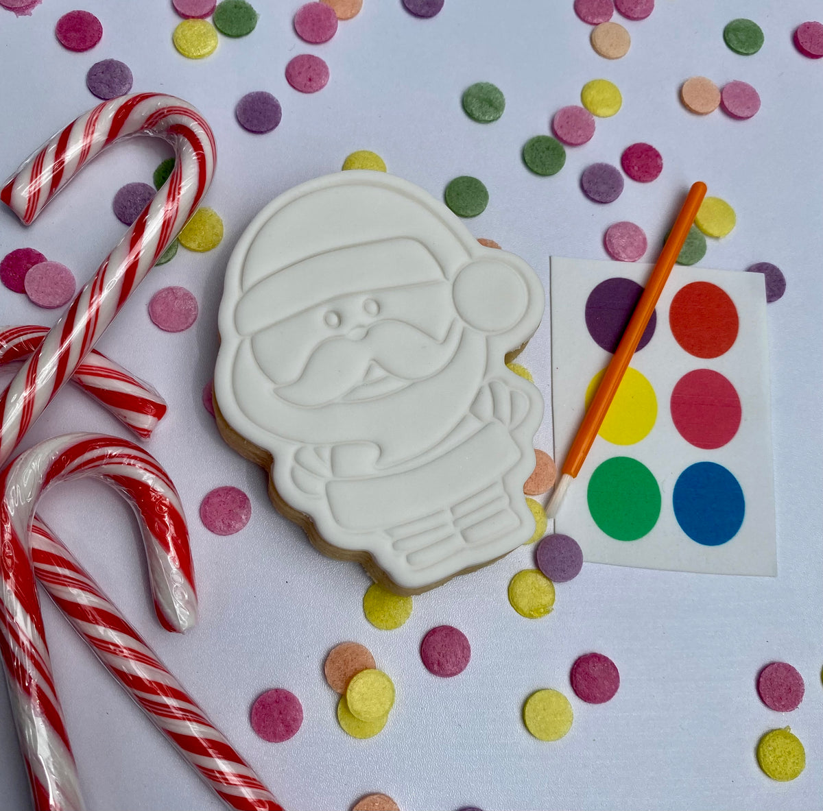 Paint Your Own Santa Cookie Sweet Caroline Gingerbread & Biscuits