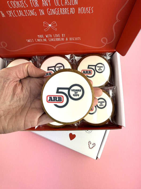 Custom Logo Gingerbread Cookies