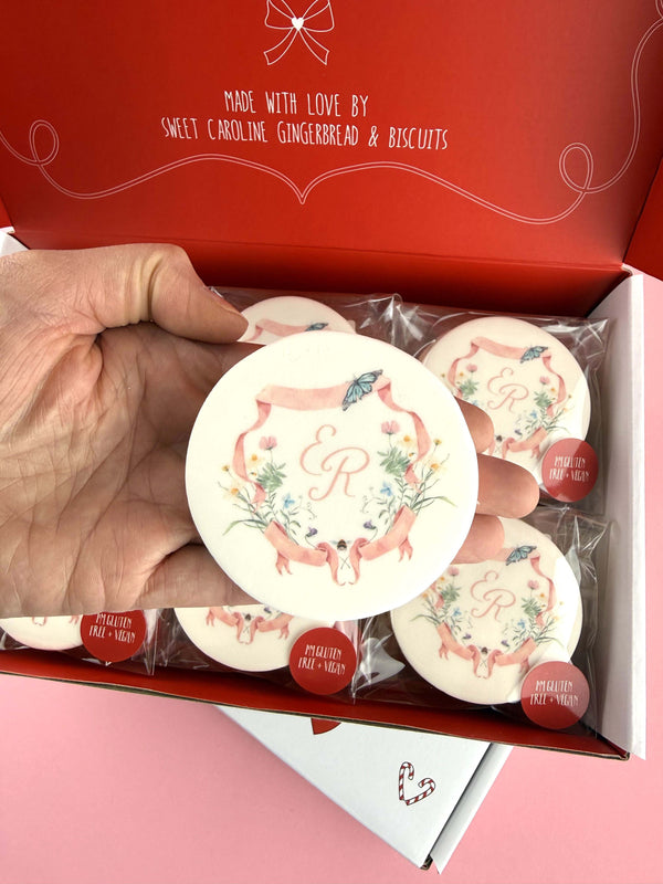Gluten Free + Vegan Custom Logo Cookies