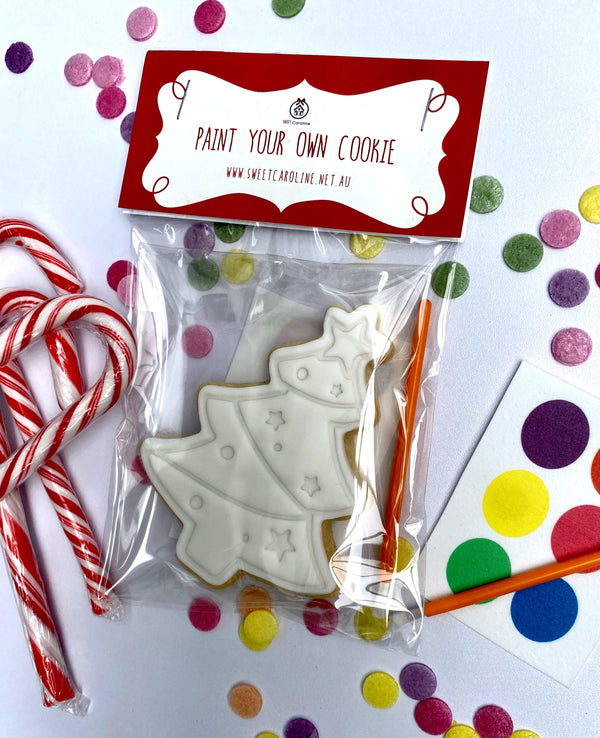 Paint-Your-Own Christmas Tree Cookie
