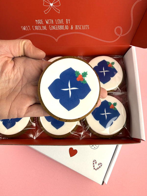 Custom Logo Gingerbread Cookies