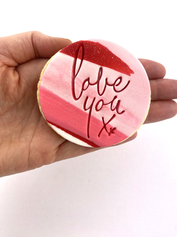 Love You Valentine's Cookies