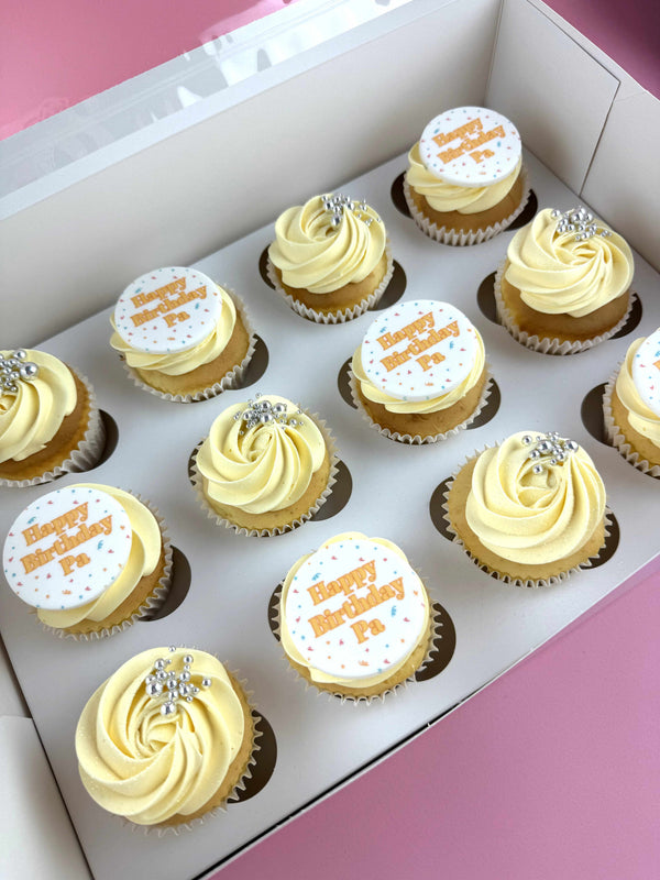 Custom Cupcakes for Birthdays (box of 12)