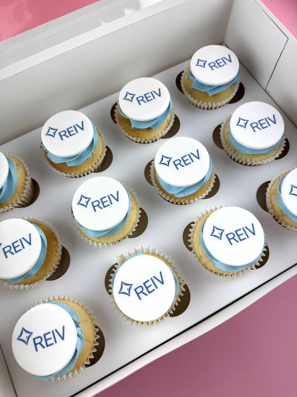 Corporate Logo Cupcakes (box of 12)
