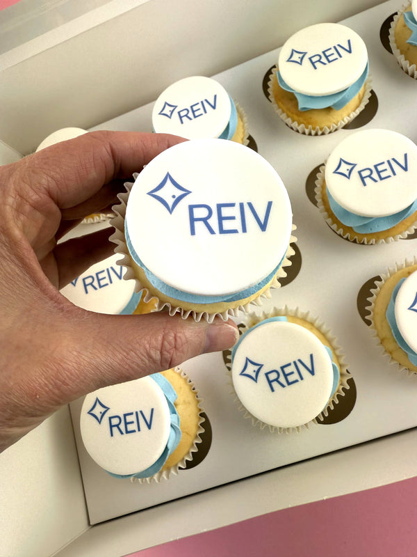 Corporate Logo Cupcakes (box of 12)
