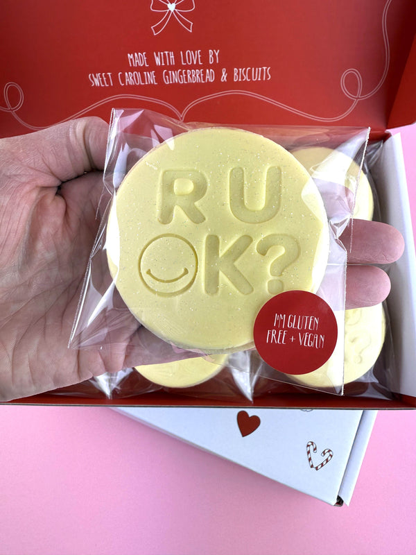 Gluten Free + Vegan R U OK? Cookies
